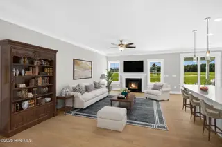 203 Windswept Lane, Beaufort, NC 28516 – photo 4: Open Concept Kitchen/Living/Dining