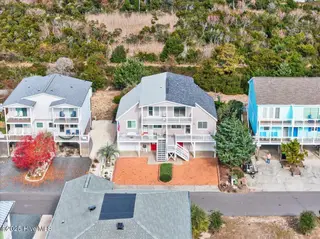 258 Brunswick Avenue W # B, Holden Beach, NC 28462 – photo 4: Aerial Front of Home. Unit B on right.