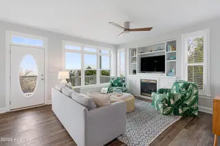 6612 Ocean Drive, Emerald Isle, NC 28594 – photo 4: Living room with ocean views
