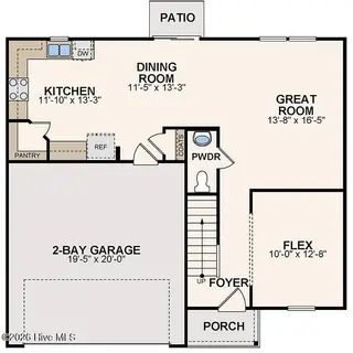 10219 Long Horn Road, Bailey, NC 27807 – photo 2: Essex_1stFlr_750x500