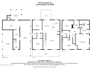 410 Birmingham Avenue, Carolina Beach, NC 28428 – photo 2: mls-Floorplan-410 Birmingham Ave