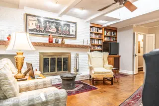 105 Canterbury Road, Southern Pines, NC 28387 – photo 23: Den wood burning fireplace