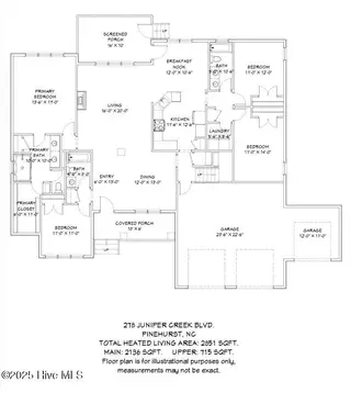 278 Juniper Creek Boulevard, Pinehurst, NC 28374 – photo 2: Floorplan