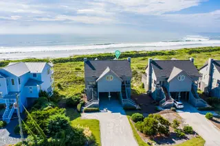 2105 Ocean Boulevard B, Topsail Beach, NC 28445 — 2-bedroom condo in Serenity Point, Topsail Beach, NC, photo 2 of 36: Aerial Looking Toward Ocean