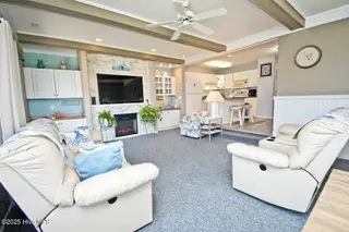 2804 Pier Pointe Drive 7a1, Emerald Isle, NC 28594 – photo 7: Living room and Kitchen