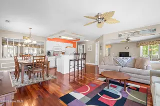 908 Resort Circle Unit 512, Sunset Beach, NC 28468 — 2-bedroom condo in Colony II, Sunset Beach, NC, photo 13 of 39: Living Room