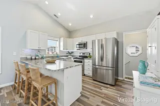 1426 N New River Drive, Surf City, NC 28445 – photo 11: Kitchen Virtually Staged