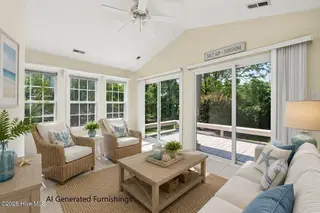1007 Barkentine Drive, New Bern, NC 28560 – photo 12: Sunroom with AI Generated Furnishings