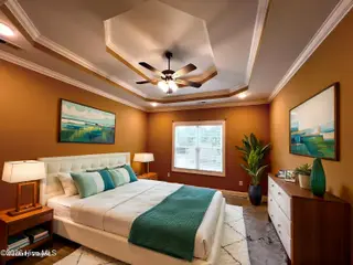 412 Taylor Place, Goldsboro, NC 27430 — 2-bedroom townhome in Taylor Commons, Goldsboro, NC, photo 15 of 24: Primary Bedroom Virtually Staged