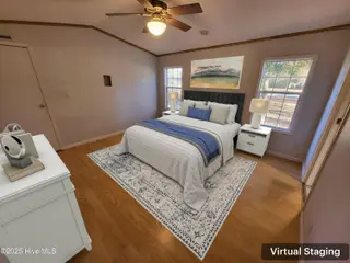 119 Edgewater Lane, Richlands, NC 28574 — 2-bedroom manufactured home in Chapel Ridge, Richlands, NC, photo 21 of 34: Master Bedroom