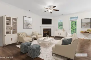 140 Freedom Park Road, Beaufort, NC 28516 – photo 3: Open Concept Living Room Area