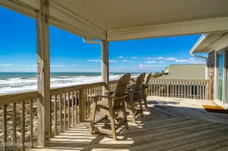 1819 Salter Path Road, Indian Beach, NC 28512 – photo 14: Open & covered porch overlooks beach