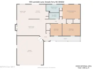 109 Lawndale Lane, Sneads Ferry, NC 28460 – photo 18: FLOOR-PLAN