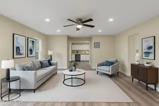 406 Carole Drive, Jacksonville, NC 28540 — 3-bedroom home in Pine Forest Acres, Jacksonville, NC, photo 14 of 42: staged-Carole flex room-contemporary