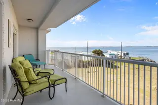 1550 Salter Path Road 102, Indian Beach, NC 28512 – photo 12: Back Balcony with Sound Views