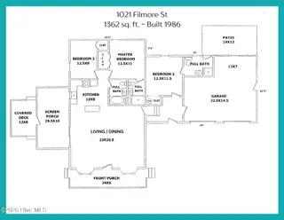 1021 Filmore Street, Southport, NC 28461 — 3-bedroom home in Boiling Spring Lakes, Southport, NC, photo 7 of 77: Floor plan