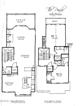 109 Ocean Promenade, Indian Beach, NC 28512 – photo 7: Salty Breeze Floor Plan