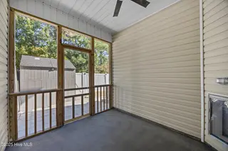323 Cedar Island Trail, Holly Ridge, NC 28445 — 3-bedroom townhome in The Landing At Folkstone, Holly Ridge, NC, photo 15 of 36: 19_screened porch
