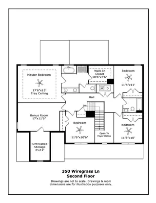 350 Wiregrass Lane, Southern Pines, NC 28387 – photo 7: 2nd Floor _ 350 Wiregrass Ln