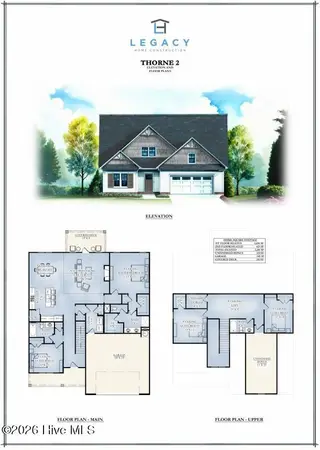 454 James Street, Vass, NC 28394 – photo 4: Thorne 2 Floor Plan