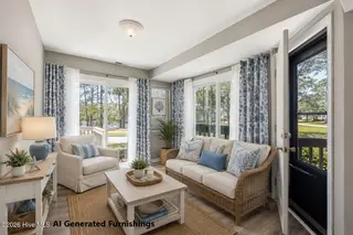 7601 Windward Drive, New Bern, NC 28560 – photo 17: Family Room Area - AI Generated Furnishi