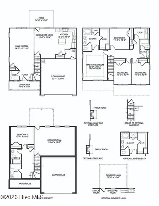 136 Sugar Pine Road Lot 61, Rocky Mount, NC 27804 – photo 21: 2131 Floor Plan 4 BR:2BA Home
