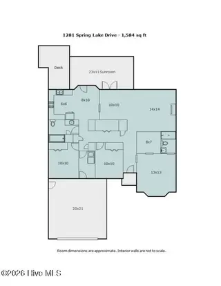 1281 Spring Lake Drive, Southport, NC 28461 — 3-bedroom home, Southport, NC, photo 5 of 46: Floor Plan