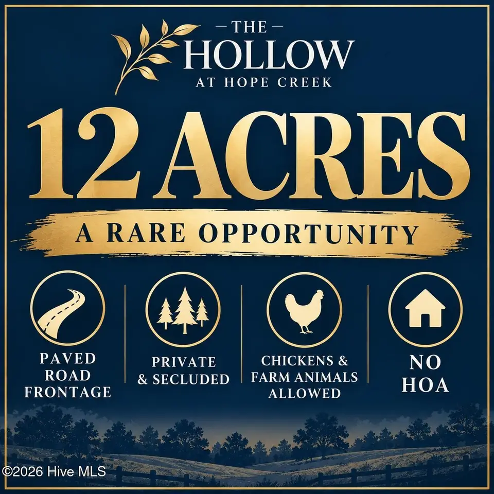 12 Acres Hope Creek Trail, Spring Hope, NC 27882 — lot, Spring Hope, NC, photo 1 of 8: 12 acres graphic