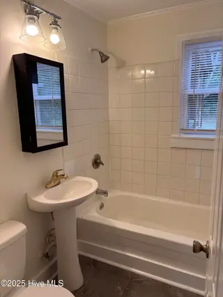 226 Calhoun Drive, Wilmington, NC 28412 — 2-bedroom home in Belmont, Wilmington, NC, photo 10 of 12: Tub Shower Combo
