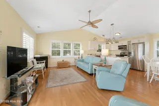 6611 Marsh Cove Road, Emerald Isle, NC 28594 – photo 11: Living room with sound views
