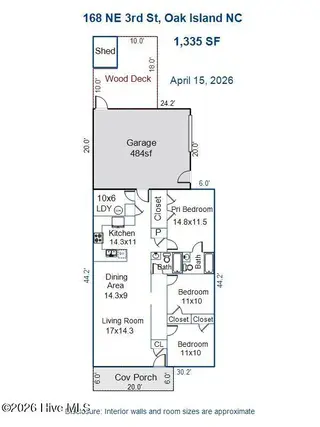 168 NE 3rd Street, Oak Island, NC 28465 – photo 8: 168 NE 3rd St, Oak Island-floorplan