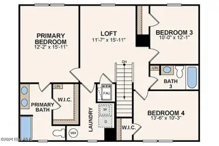 314 Rush Drive SW, Supply, NC 28462 – photo 4: Dupont-2ndFlr_750x500 4 BEDROOM