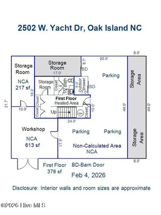 2502 W Yacht Drive, Oak Island, NC 28465 – photo 19: 2502 W Yacht Dr, Oak Island--first level