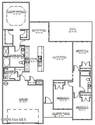 4028 Bluewater Boulevard, New Bern, NC 28562 – photo 4: Floor Plan