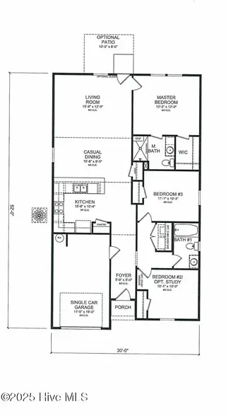 1001 Brooke Ridge Lane, Boiling Spring Lakes, NC 28461 – photo 3: Blossom Floorplan