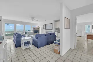 6605 Ocean Drive, Emerald Isle, NC 28594 – photo 24: living room with panoramic views