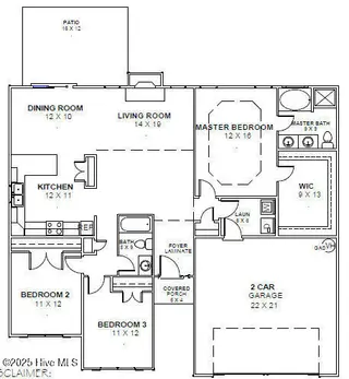 1021 Croaker Court, New Bern, NC 28562 – photo 4: Floor Plan