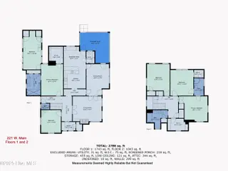 221 W Main Street, Wallace, NC 28466 — 4-bedroom home, Wallace, NC, photo 14 of 26: All Floors 221 West Main With Dimensions
