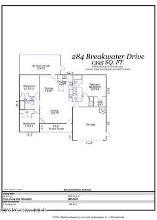284 Breakwater Drive, Sneads Ferry, NC 28460 – photo 2: 284 breakwater floor plan