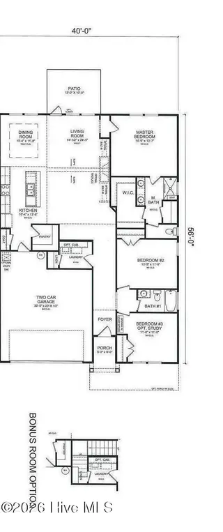 4071 Smoked Maple Drive, Leland, NC 28451 – photo 2: Yellowfin Floor Plan 1