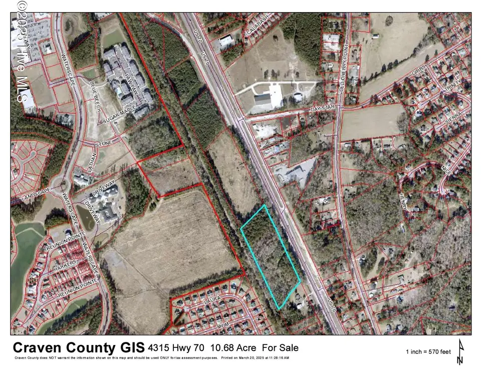 4315 1 Us-70, New Bern, NC 28562 – photo 1 of 6: Tax Map