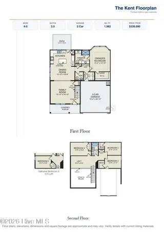 218 Chateau Drive, New Bern, NC 28560 – photo 5: The Kent FloorplanElevations