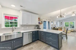 1803 W Yacht Drive, Oak Island, NC 28465 – photo 13: Kitchen to Dining