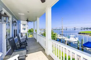 104 Gallants Lane, Beaufort, NC 28516 — 5-bedroom home in Gallants Landing, Beaufort, NC, photo 5 of 52: Porch Views Beaufort Bridge