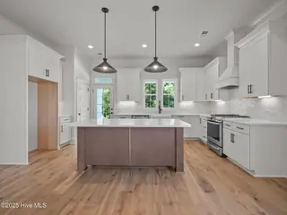 312 Cannonsgate Drive, Newport, NC 28570 – photo 6: Kitchen Open to Rear Porch