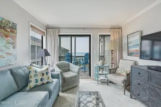 2111 W Fort Macon Road 313 Dunescape, Atlantic Beach, NC 28512 – photo 13: Living room with ocean views