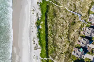 2105 Ocean Boulevard B, Topsail Beach, NC 28445 — 2-bedroom condo in Serenity Point, Topsail Beach, NC, photo 13 of 36: Aerial_Beach Access