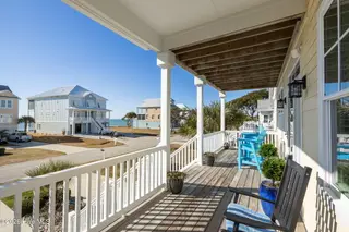 127 Sound Point Drive, Harkers Island, NC 28531 – photo 5: Covered Front Porch View 2