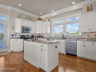6414 Ocean Drive, Emerald Isle, NC 28594 – photo 16: Kitchen opens to back deck