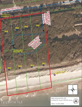 105 Lot 3 3 Roosevelt Reserve Park Place, Pine Knoll Shores, NC 28512 – photo 11: Roosevelt Reserve - Lot Map